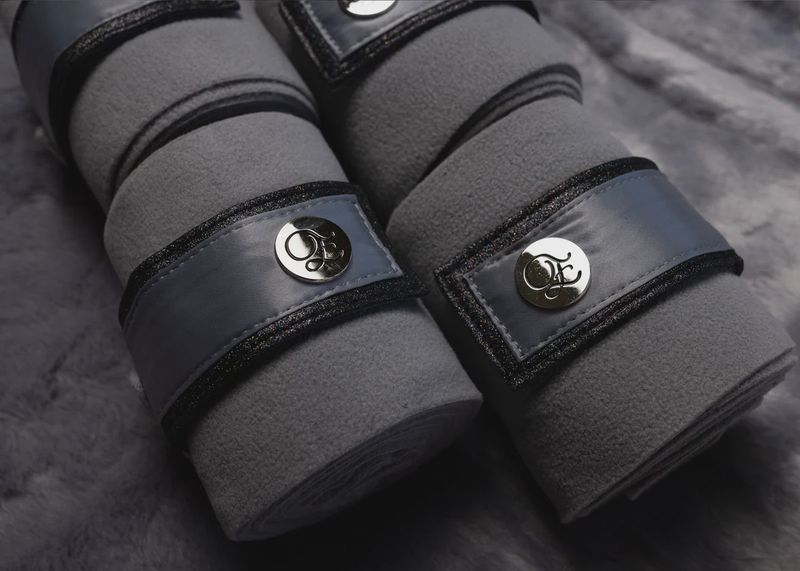 'The Duke' Grey Stardust Polo Wraps