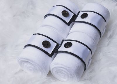 'The Queen' White Stardust Polo Wraps