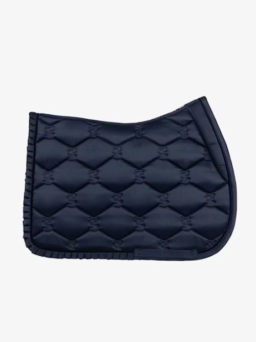 Jump Saddle Pad Navy Ruffle