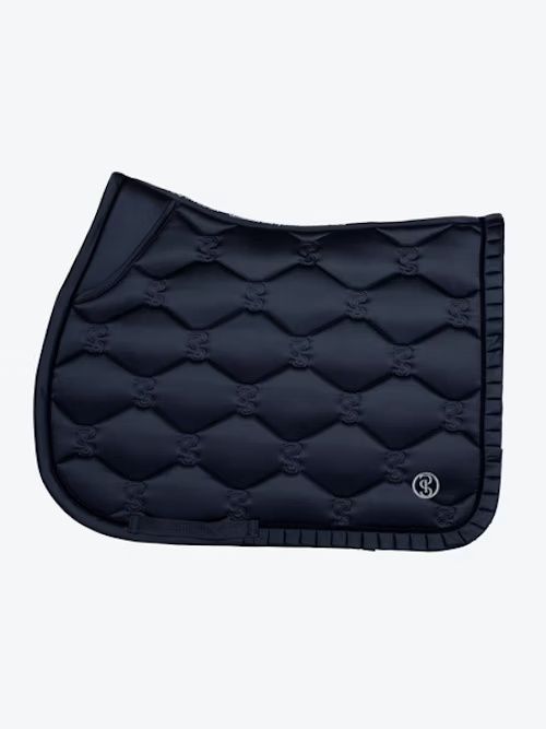 Jump Saddle Pad Navy Ruffle