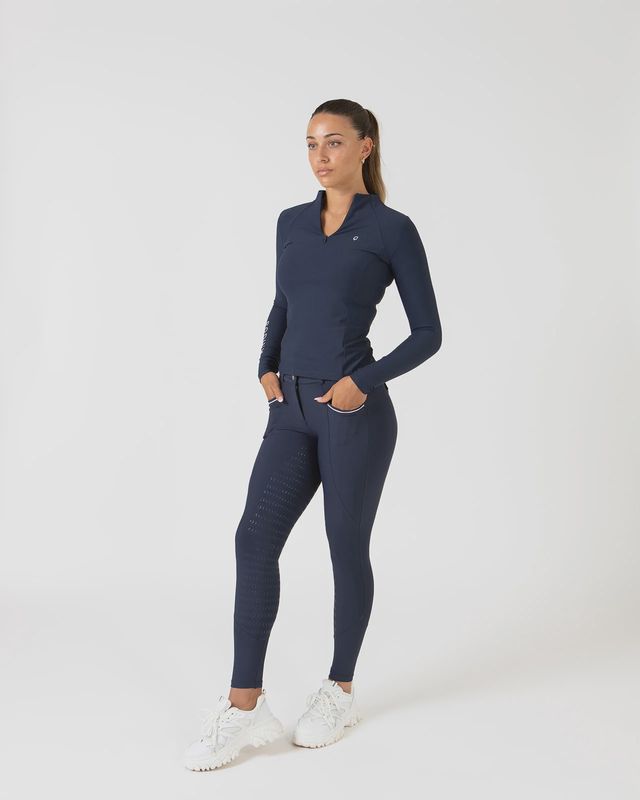 Pro Tech Hybrid Breeches - Navy Blue