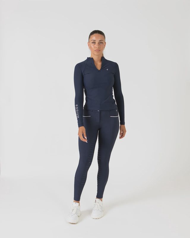 Pro Tech Hybrid Breeches - Navy Blue