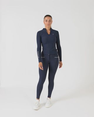 Pro Tech Hybrid Breeches - Navy Blue