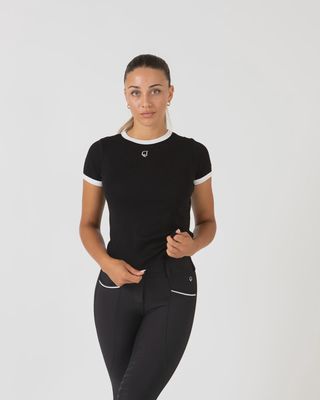 Contrast Tee - Black/White