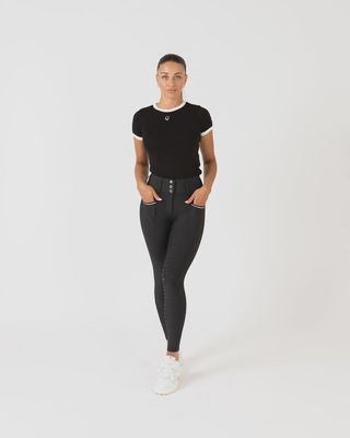 Contrast Tee - Black/White