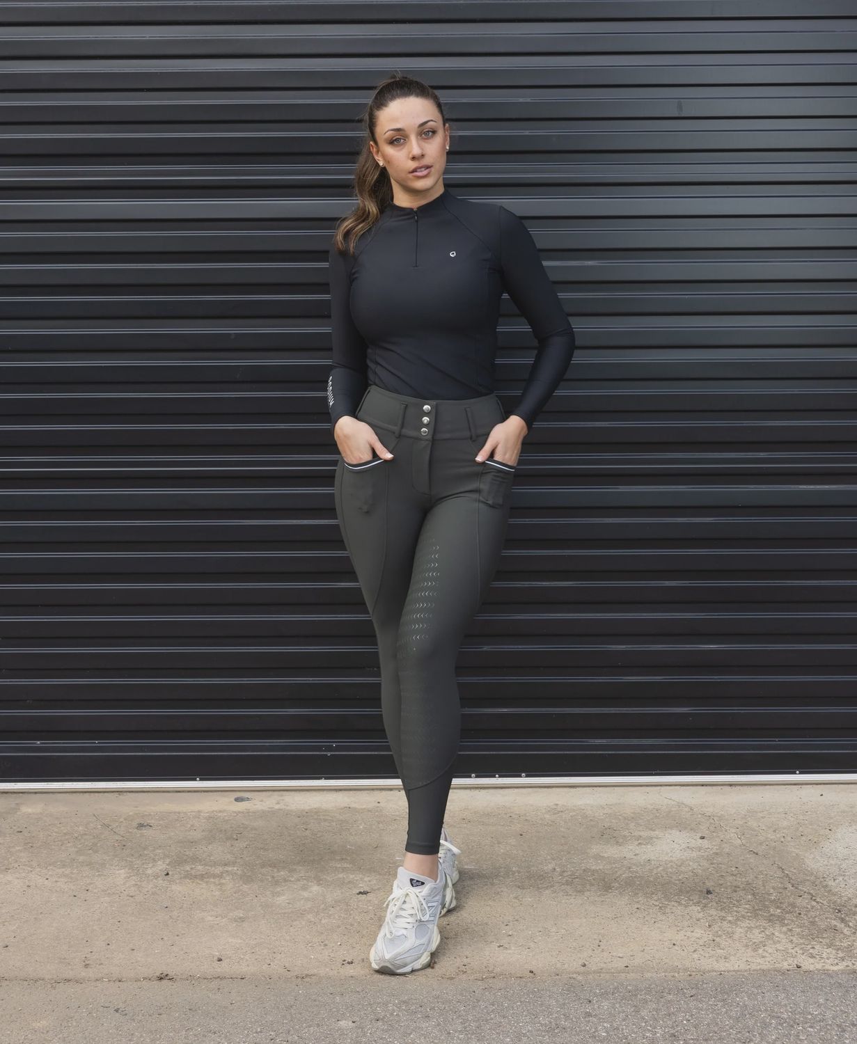 Pro Tech Hybrid Breeches - Hunter Green