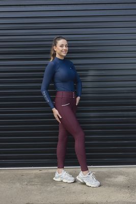 Pro Tech Hybrid Breeches - Burgundy