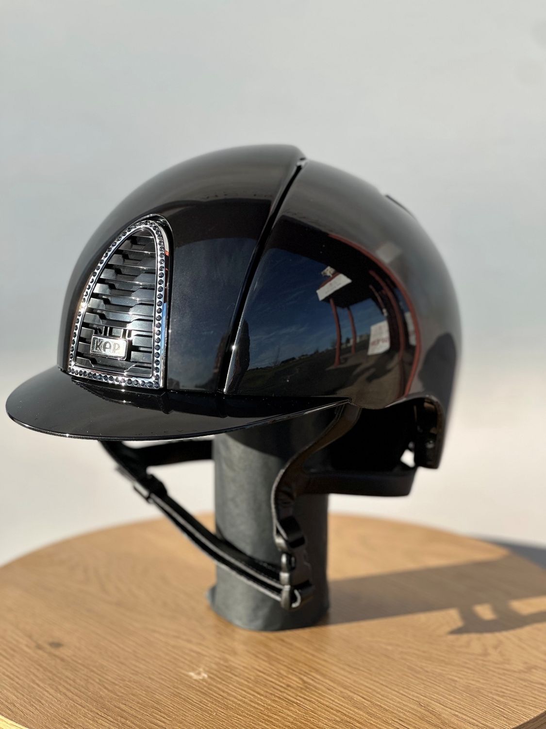 Kep Helmet Cromo 2.0 Shine Black with Crystal Silver Night Frame