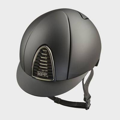 Kep Helmet Cromo 2.0 Matt Black Chrome Frame with Crystal Logo