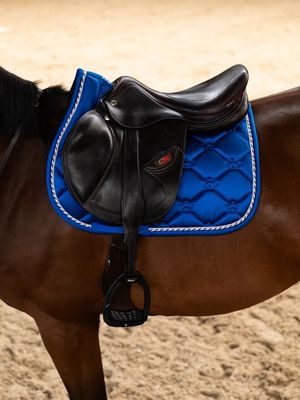 Jump Saddle Pad Original Monogram Sapphire Crush