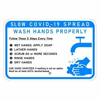 Slow COVID-19 Wash Hands Properly