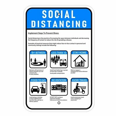 COVID-19 Social Distancing 12x18