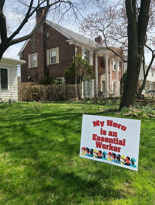 Yard Sign Essential Worker 18" x 24"
