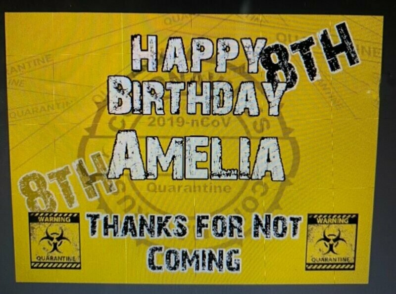 Yard Sign Birthday 18" x 24"