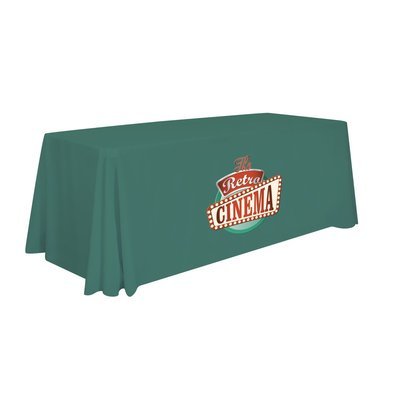Quick Ship 6' Economy Table Throw (Full-Color Imprint)