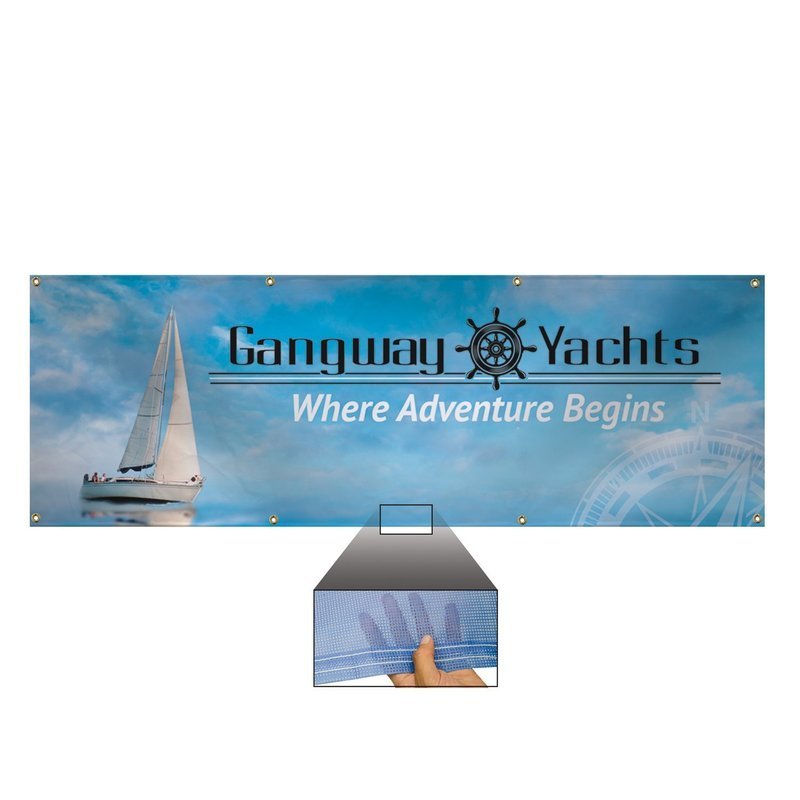 9 oz. Mesh Vinyl Banner - 2' x 6'
