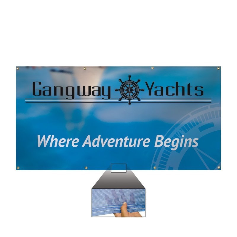 9 oz. Mesh Vinyl Banner - 3' x 6'