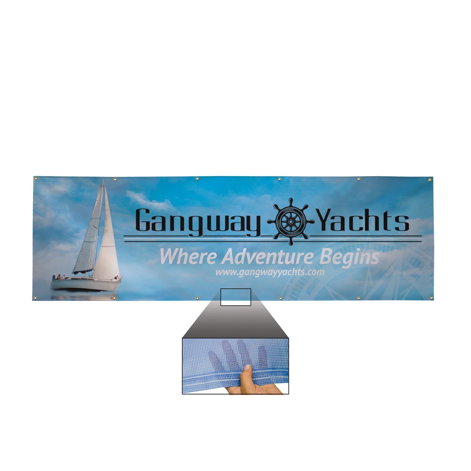 9 oz. Mesh Vinyl Banner - 4' x 8'