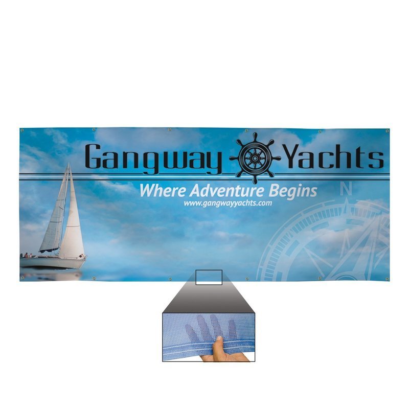 9 oz. Mesh Vinyl Banner - 4' x 10'