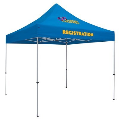 Quick Ship Deluxe 10' Tent (Full-Color Imprint, Two Locations)