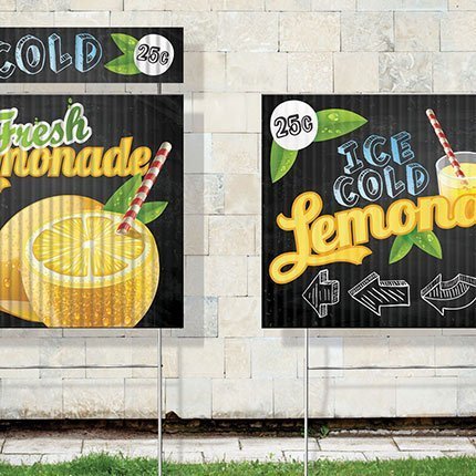Foamcore signs