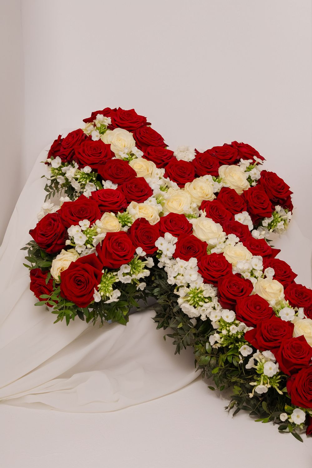 Croix de deuil — Hommage de prestige - 90 cm