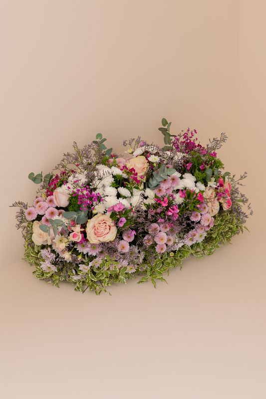 Composition de deuil pastel — Harmonie florale