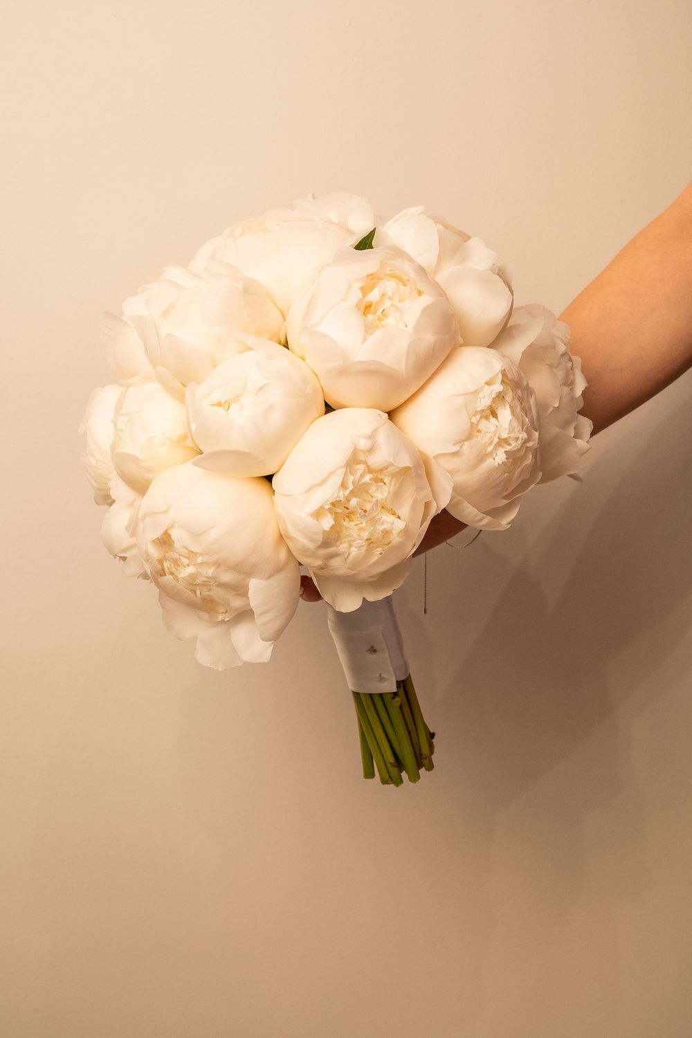 Bouquet de mariée en pivoines — Élégance absolue