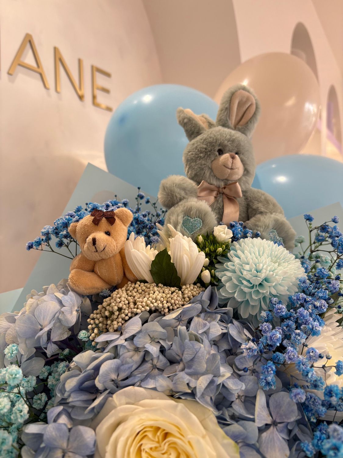 Composition Bouquet avec Peluche