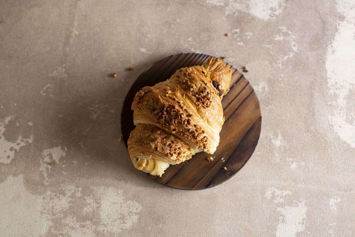 Croissant mit Nougat oder Schokolade