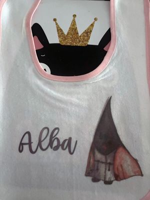 👶 Babero de Tela Cofrade Personalizado – Nazareno + Nombre