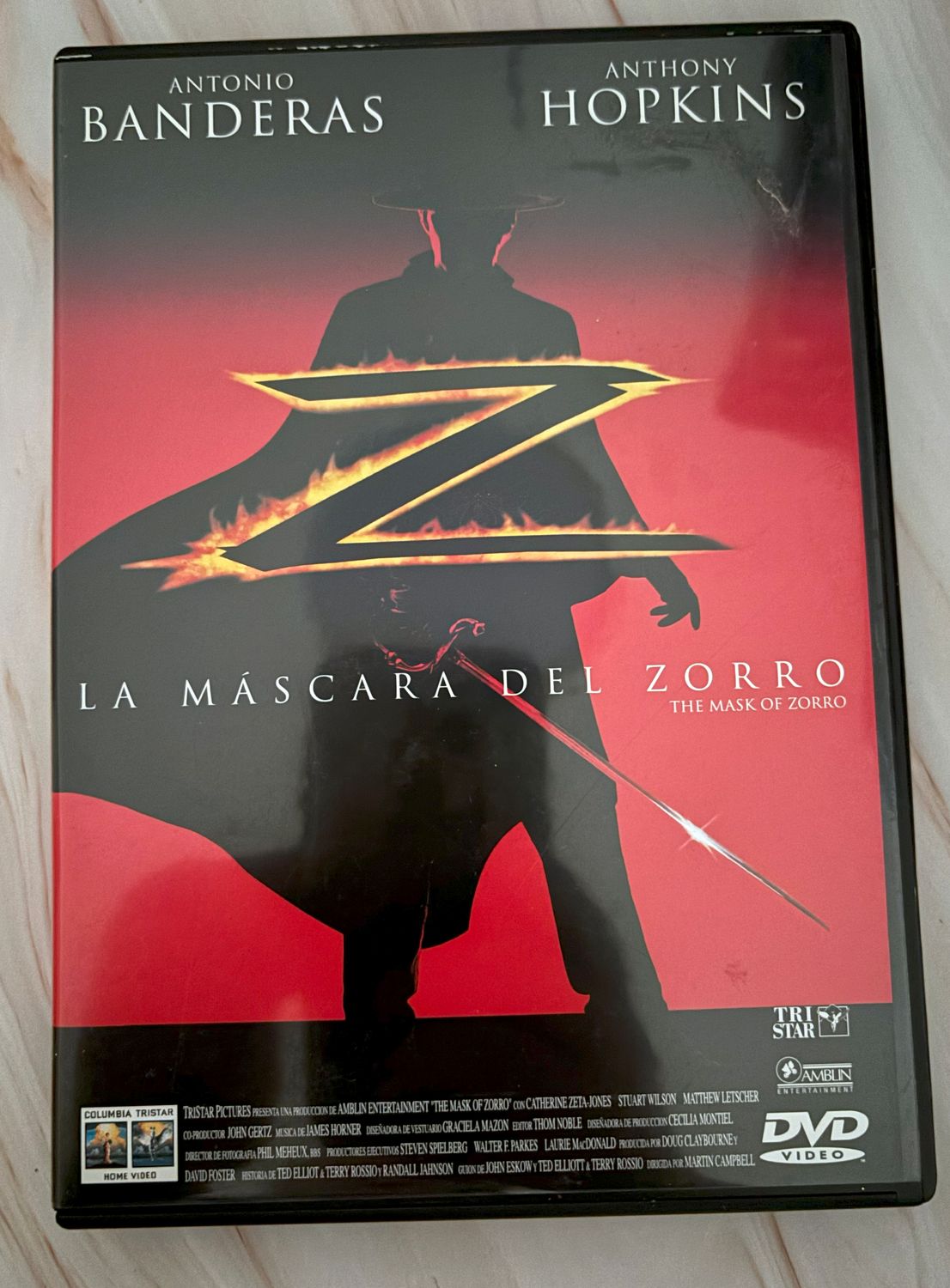 🦸‍♂️ La Máscara del Zorro – DVD