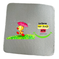 🖱️ Alfombrilla de ratón – “La curva más bonita es tu sonrisa”