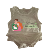 🍼 Body para bebé – &quot;100% Amor, 0% Sueño&quot;