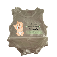 🍼 Body para bebé – &quot;Si lloro dame amor, si sonrío dame teta&quot;