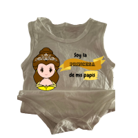 👑 Body para bebé – &quot;Soy la princesa de mis papis&quot;