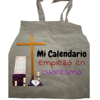 👜 Bolsa de tela – “Mi calendario empieza en Cuaresma”