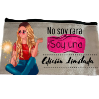 👜 Estuche – “No soy rara, soy una edición limitada”
