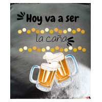 🧽 Paño de cocina – “Hoy va a ser la caña”