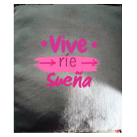 🧼 Paño de Cocina – “Vive, ríe, sueña”