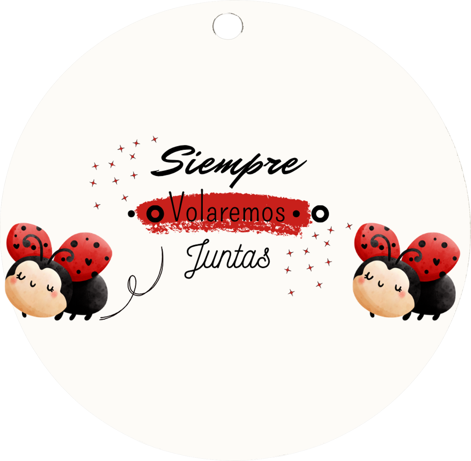 🕊️ Llavero de madera – “Siempre volaremos juntas”