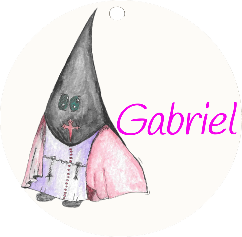 ✝️ Llavero de madera – Nazareno con Nombre personalizado