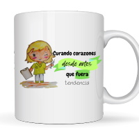 💖 Taza &quot;Curando corazones desde antes que fuera tendencia&quot; 💖