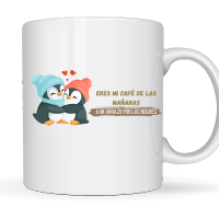 ☕✨ Taza – Eres mi café de las mañanas y mi abrazo por las noches 💕