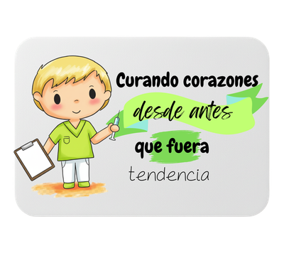 🖱️ Alfombrilla de ratón – Curando corazones desde antes que fuera tendencia