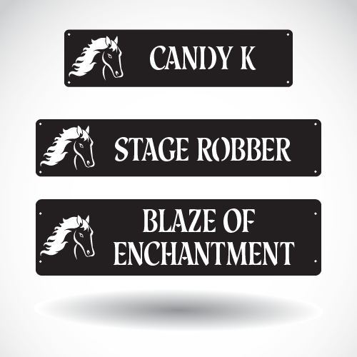 Horse Stall Nameplate SB-A-001