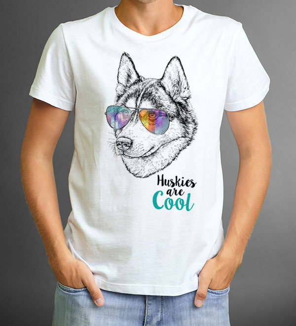 Playera Poliéster Huskies are Cool
