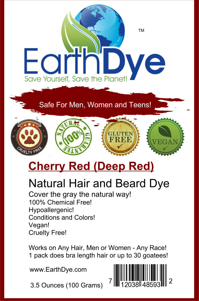 EarthDye Deep Red Hair Dye