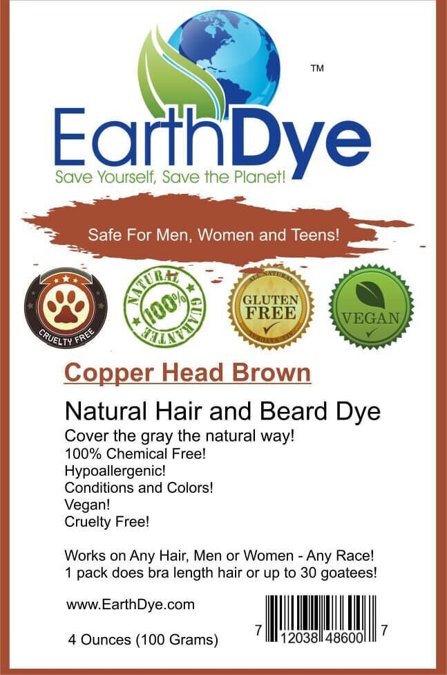 EarthDye Copper Brown Hair Dye