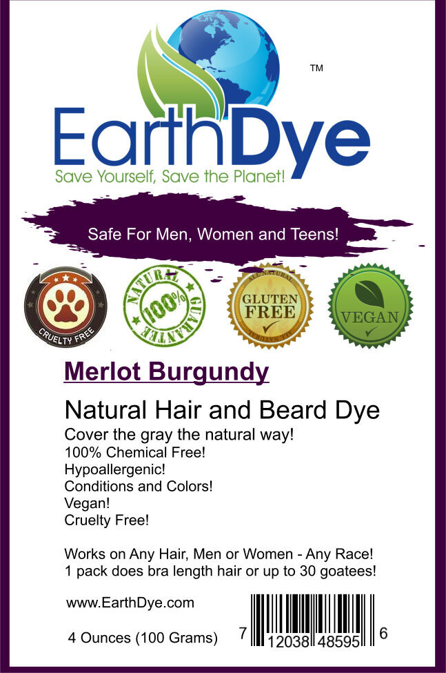 EarthDye Burgundy Hair Dye